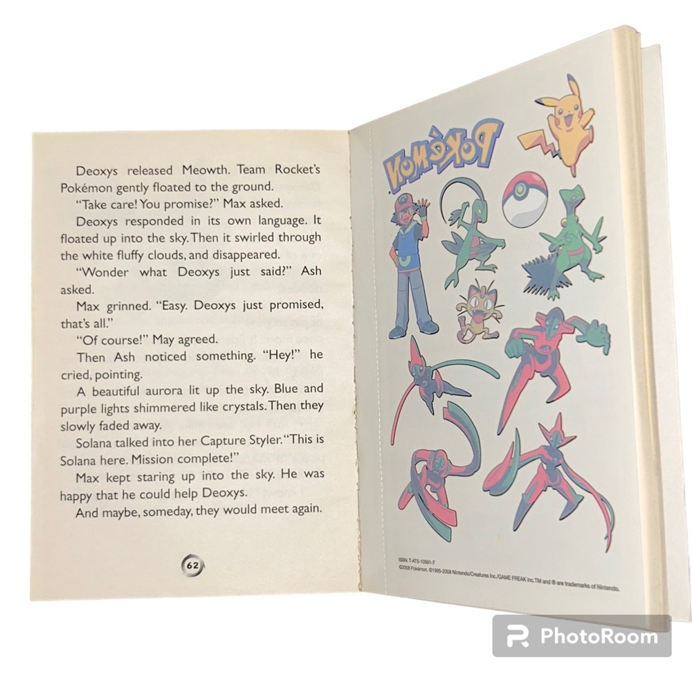 POKEMON BATTLE FRONTIER ADVENTURE DEOXYS & GROVYLE -TEMPORARY TATTOOS PAGE UNCUT